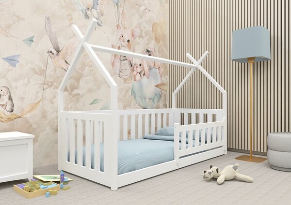 Domečková postel Pepa Barva: šedá - popel, Velikost matrace: 160x80 cm