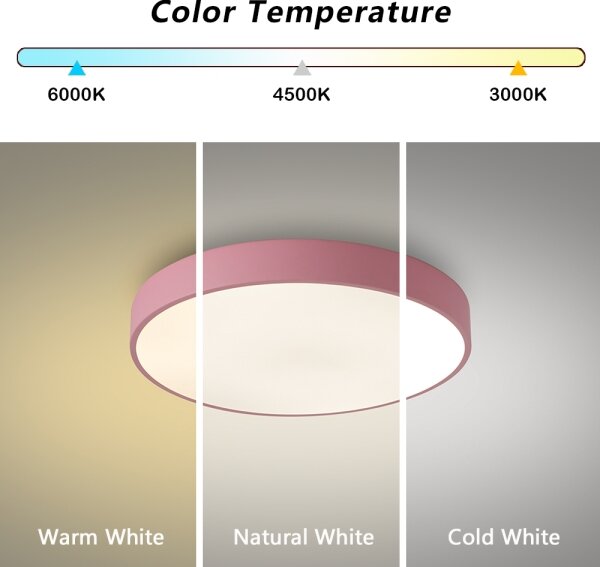 Brilagi - LED Stm stropní svítidlo POOL LED/36W/230V 3000-6000K 30 cm růžová+DO