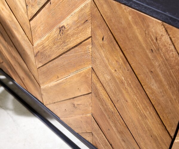 DELIFE Komoda Famke 145 cm mango teak 3 dvířka
