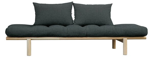 Šedá Pohovka Pace Daybed Clear lacquered/Slate 77 × 200 × 75 cm KARUP DESIGN