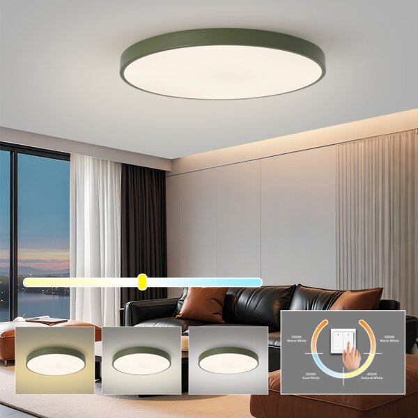 Brilagi - LED Stropní svítidlo POOL LED/100W/230V 3000/4000/6000K 80 cm zelená