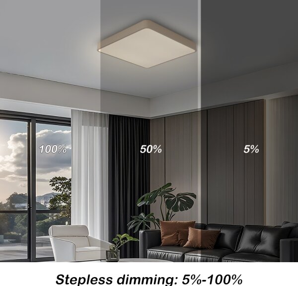 Brilagi-LED Stm stropní svítidlo POOL LED/36W/230V 3000-6000K 40x40 cm béžová+DO