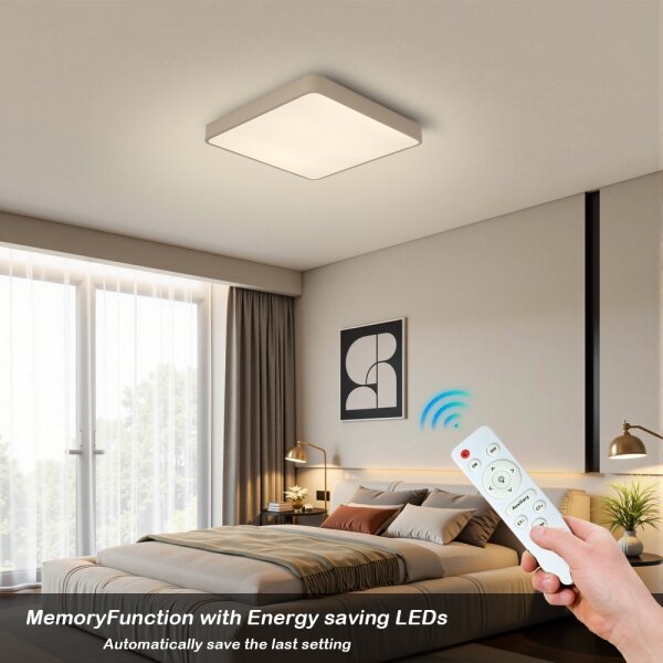 Brilagi-LED Stm stropní svítidlo POOL LED/36W/230V 3000-6000K 40x40 cm béžová+DO