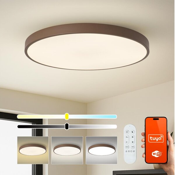 Brilagi-LED Stm svítidlo POOL SMART LED/128W/230V 100 cm Wi-Fi Tuya+DO hnědá