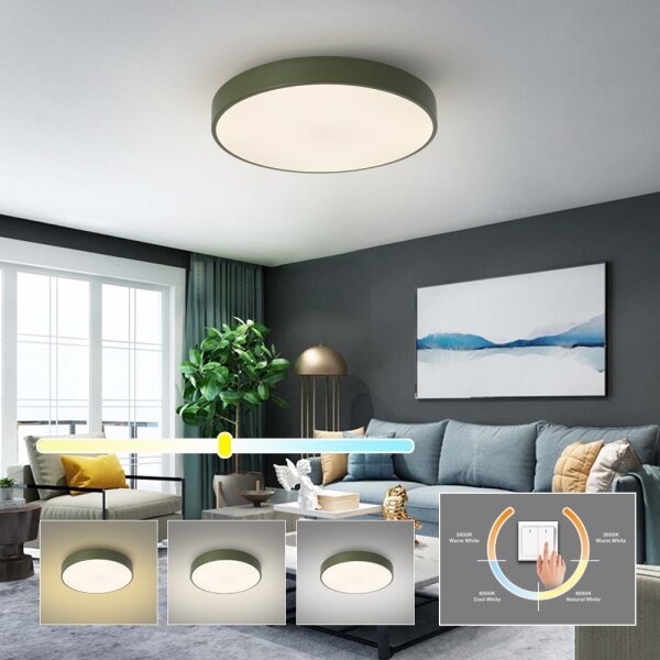 Brilagi - LED Stropní svítidlo POOL LED/60W/230V 3000/4000/6000K 50 cm zelená