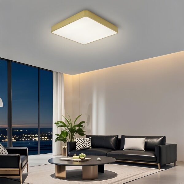 Brilagi-LED Stm stropní svítidlo POOL LED/48W/230V 3000-6000K 50x50 cm zlatá+DO