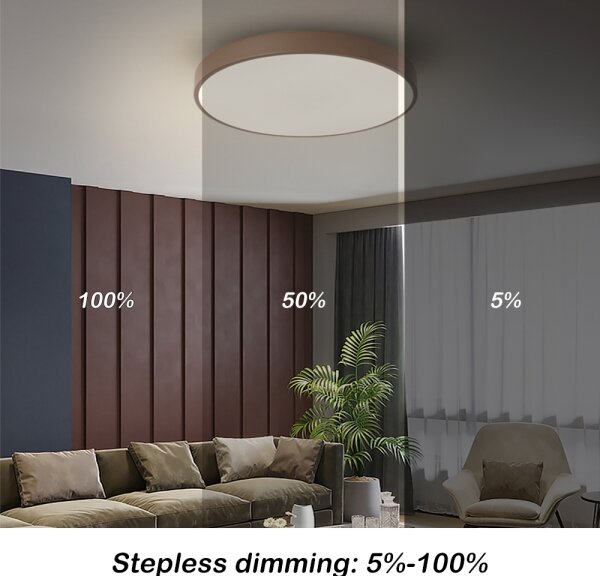 Brilagi - LED Stm stropní svítidlo POOL LED/60W/230V 3000-6000K 50 cm hnědá+DO