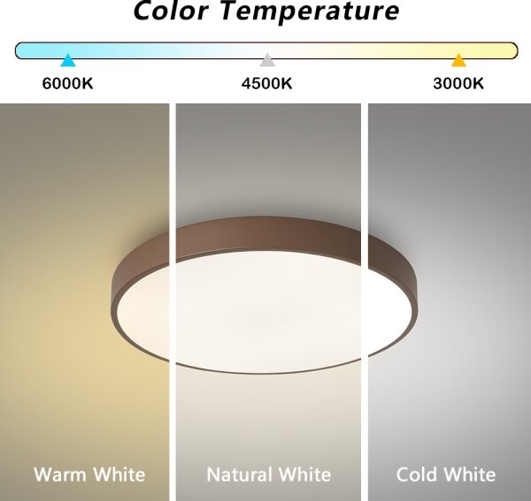 Brilagi - LED Stropní svítidlo POOL LED/60W/230V 3000/4000/6000K 50 cm hnědá