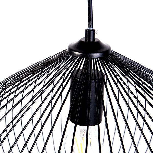 Závěsná lampa TORDINO Kov Černá