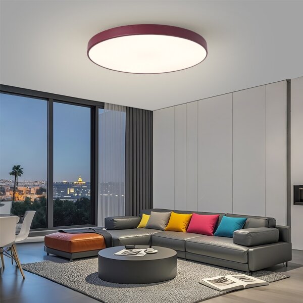 Brilagi - LED Stropní svítidlo POOL LED/100W/230V 3000/4000/6000K 80 cm burgundy