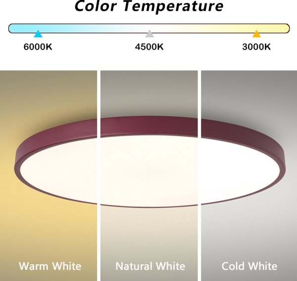 Brilagi - LED Stropní svítidlo POOL LED/100W/230V 3000/4000/6000K 80 cm burgundy