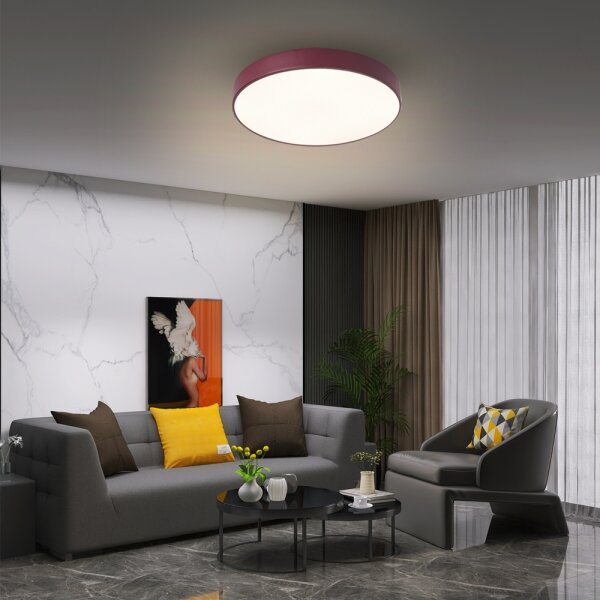 Brilagi-LED Stropní svítidlo POOL LED/48W/230V 3000/4000/6000K 40 cm burgundy