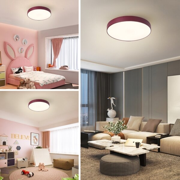 Brilagi-LED Stropní svítidlo POOL LED/48W/230V 3000/4000/6000K 40 cm burgundy
