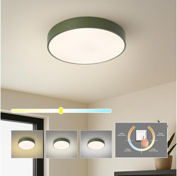Brilagi - LED Stropní svítidlo POOL LED/36W/230V 3000/4000/6000K 30 cm zelená
