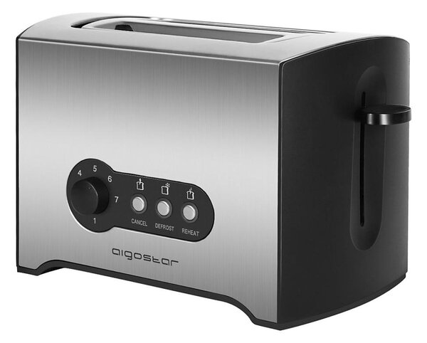Aigostar - Topinkovač s dvěma otvory 900W/230V chrom