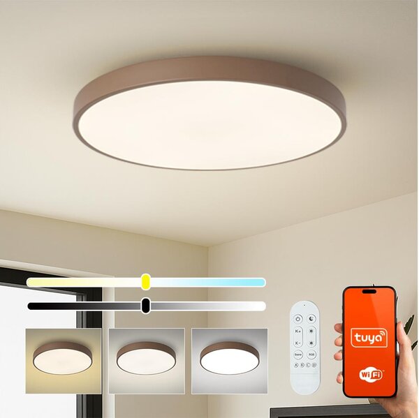 Brilagi-LED Stm svítidlo POOL SMART LED/100W/230V 80 cm Wi-Fi Tuya+DO hnědá