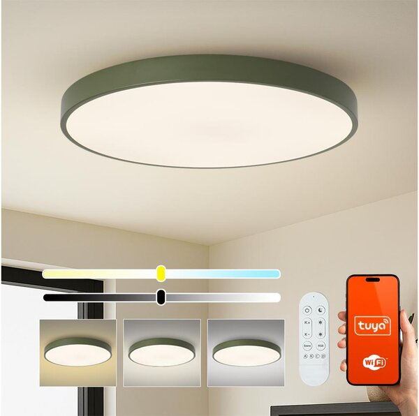 Brilagi-LED Stm svítidlo POOL SMART LED/128W/230V 100 cm Wi-Fi Tuya+DO zelená