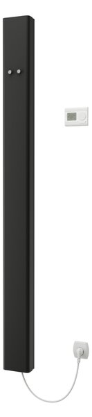 ISAN Melody Pillar s háčky designový elektrický radiátor 1800 × 150 mm, 900 W
