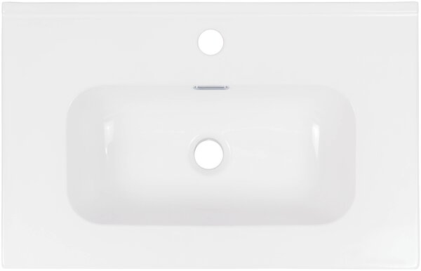 Deante Tubo umyvadlo 60x38.5 cm obdélníkový nábytkový-zápustný bílá lesk CTU_6U6M