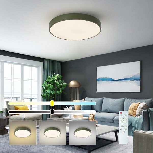 Brilagi - LED Stm stropní svítidlo POOL LED/60W/230V 3000-6000K 50 cm zelená+DO
