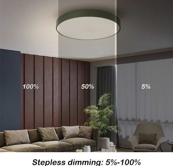 Brilagi - LED Stm stropní svítidlo POOL LED/60W/230V 3000-6000K 50 cm zelená+DO