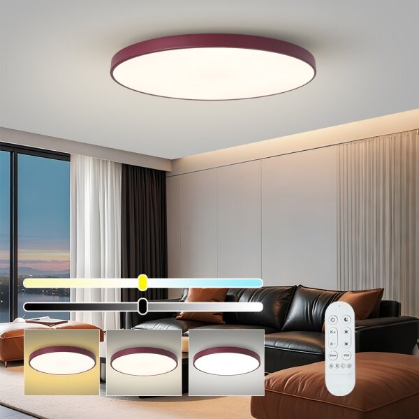 Brilagi-LED Stm svítidlo POOL SMART LED/128W/230V 100 cm Wi-Fi Tuya+DO burgundy