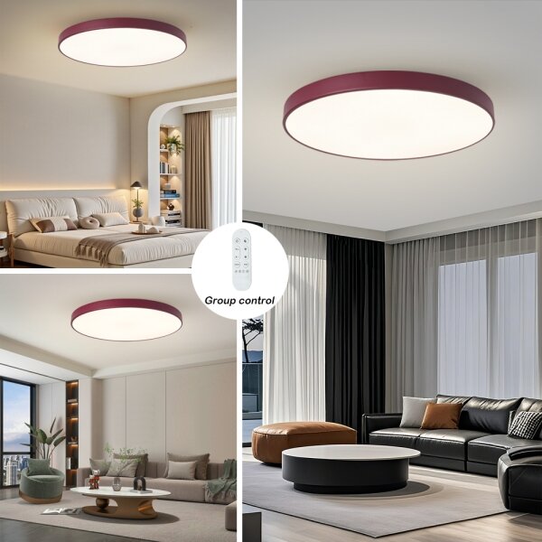 Brilagi-LED Stm svítidlo POOL SMART LED/128W/230V 100 cm Wi-Fi Tuya+DO burgundy