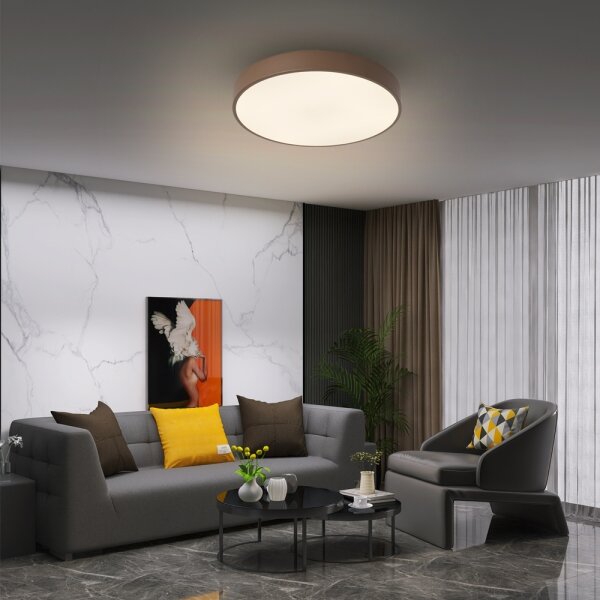 Brilagi - LED Stropní svítidlo POOL LED/48W/230V 3000/4000/6000K 40 cm hnědá