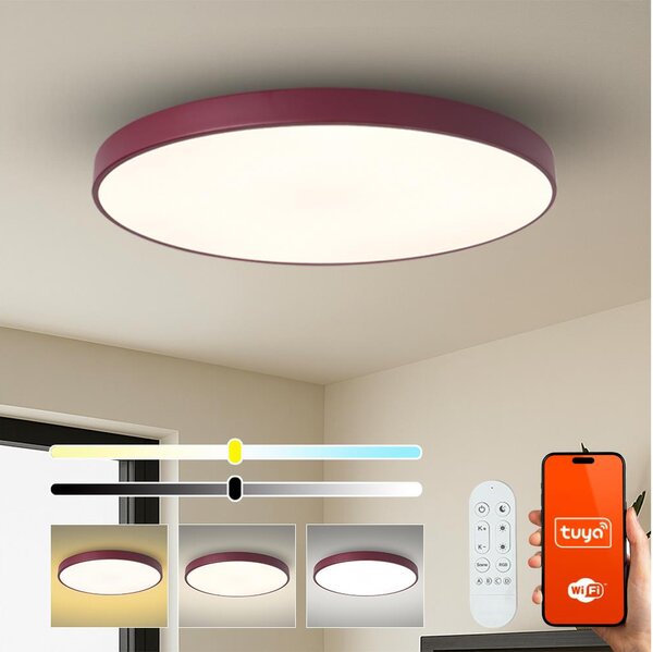 Brilagi-LED Stm svítidlo POOL SMART LED/128W/230V 100 cm Wi-Fi Tuya+DO burgundy