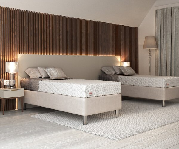 Hotelová postel Saška pro 2 osoby Velikost spací plochy: 200x80