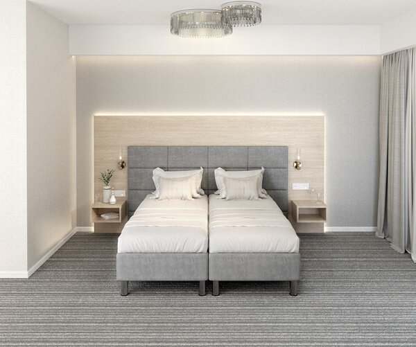 Hotelová postel Saška pro 2 osoby Velikost spací plochy: 200x80