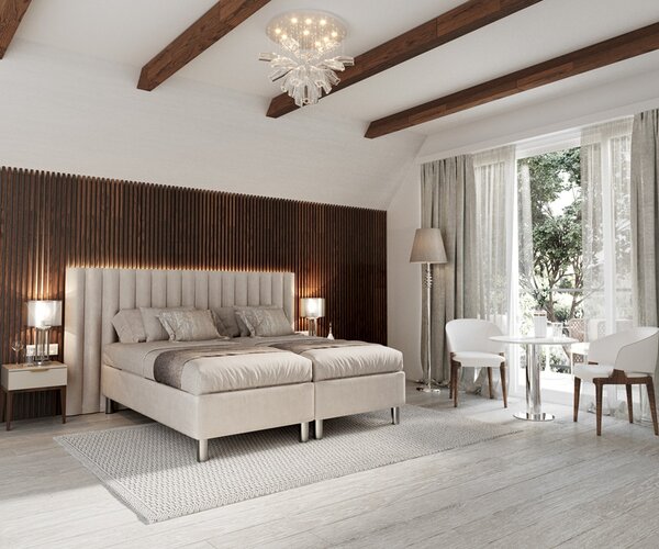 Hotelová postel Saška pro 2 osoby Velikost spací plochy: 200x80