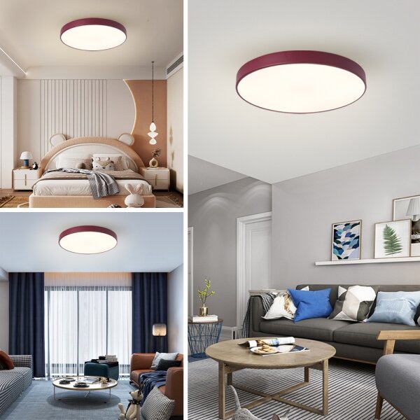 Brilagi-LED Stm stropní svítidlo POOL LED/60W/230V 3000-6000K 60 cm burgundy+DO