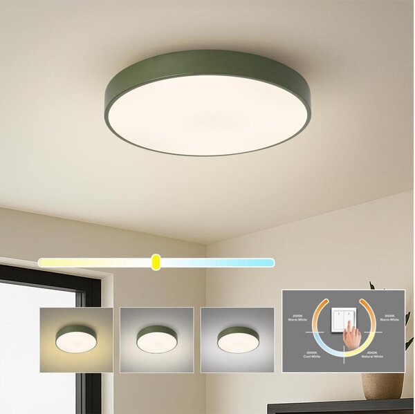 Brilagi - LED Stropní svítidlo POOL LED/48W/230V 3000/4000/6000K 40 cm zelená