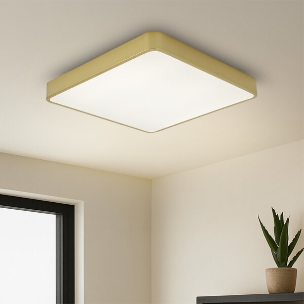 Brilagi-LED Stm stropní svítidlo POOL LED/36W/230V 3000-6000K 40x40 cm zlatá+DO