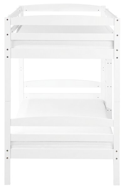 Patrová postel Borovicové dřevo REGAT 90 x 200 cm Bílá