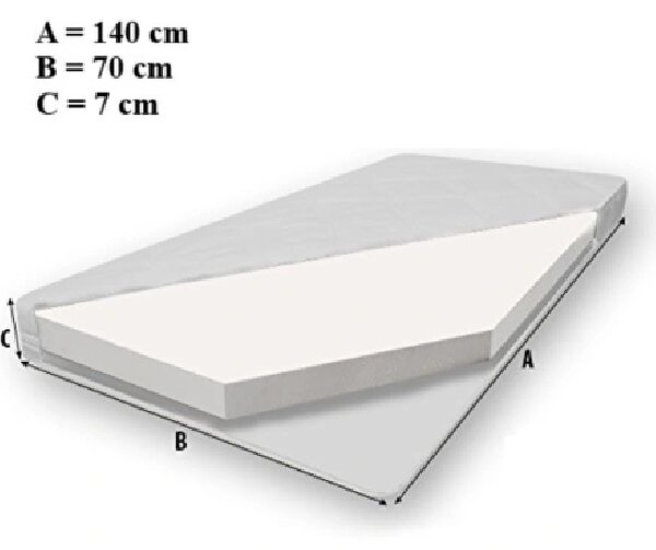 Dětská postel ve tvaru auta s matrací 70x140 BADNORA - červená