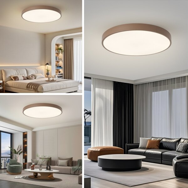 Brilagi - LED Stropní svítidlo POOL LED/100W/230V 3000/4000/6000K 80 cm hnědá