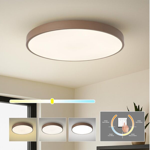 Brilagi - LED Stropní svítidlo POOL LED/100W/230V 3000/4000/6000K 80 cm hnědá