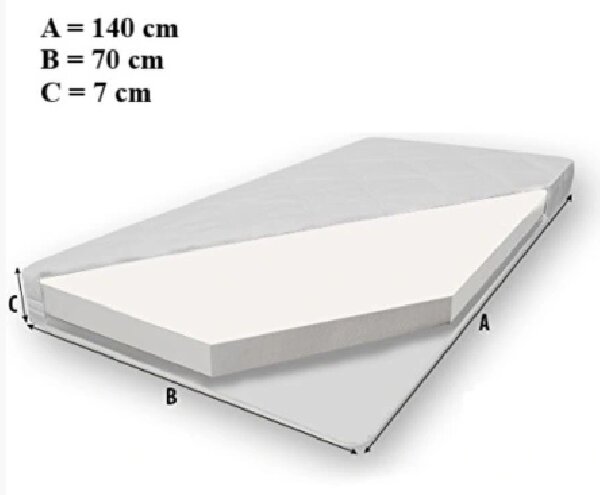 Dětská postel ve tvaru auta 70x140 cm EAGLIA - žlutá