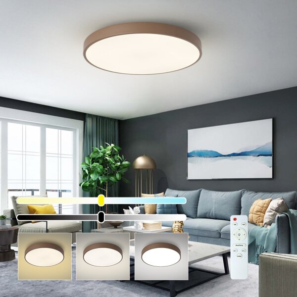 Brilagi - LED Stm stropní svítidlo POOL LED/60W/230V 3000-6000K 60 cm hnědá+DO