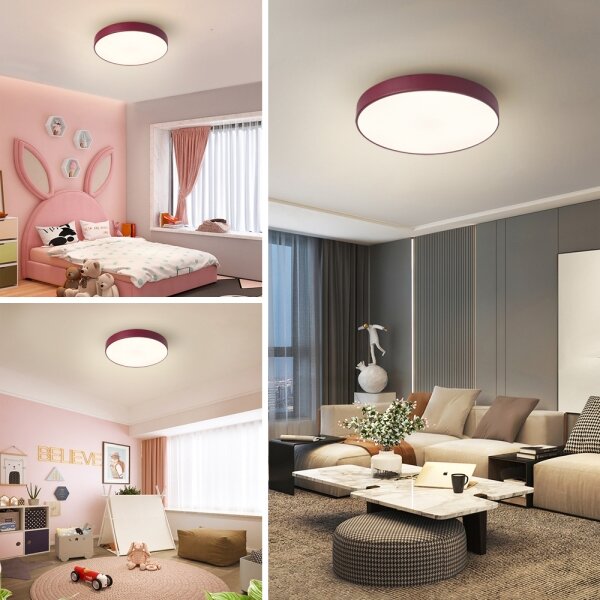 Brilagi - LED Stropní svítidlo POOL LED/36W/230V 3000/4000/6000K 30 cm burgundy