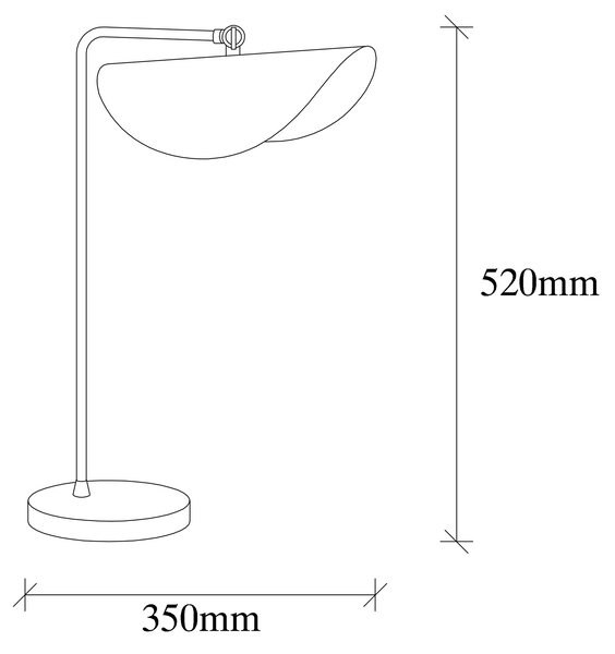 ASIR Stolní lampa SIVANI bílá zlatá