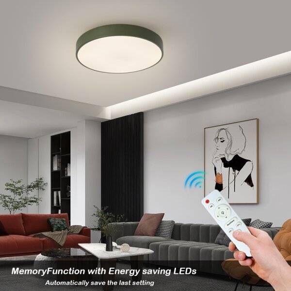 Brilagi - LED Stm stropní svítidlo POOL LED/48W/230V 3000-6000K 40 cm zelená+DO