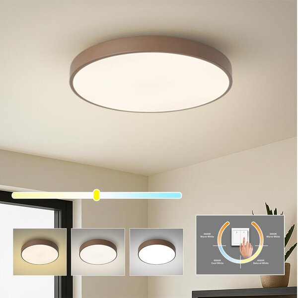 Brilagi - LED Stropní svítidlo POOL LED/60W/230V 3000/4000/6000K 50 cm hnědá