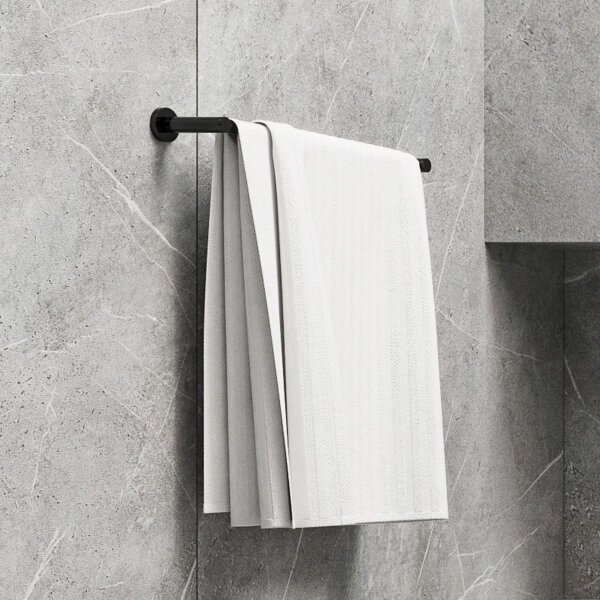 OMNIRES MP60216BL - Nástěnný věšák na ručníky MODERN PROJECT 60 cm matná černá