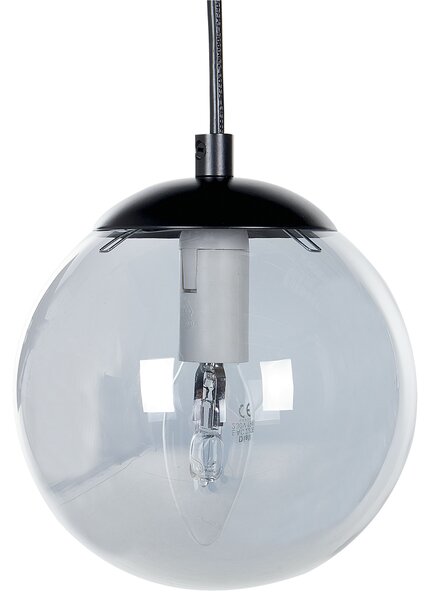 Závěsná lampa NOEL Sklo Černá
