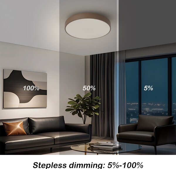 Brilagi - LED Stm stropní svítidlo POOL LED/36W/230V 3000-6000K 30 cm hnědá+DO
