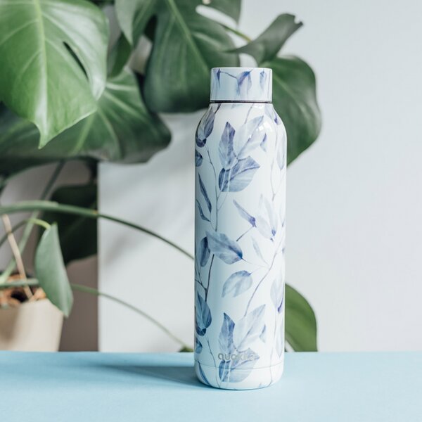 Nerezová termoláhev Solid, 630ml, Quokka, gray bouquet