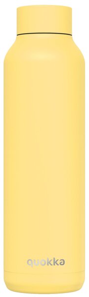 Nerezová termoláhev Solid Powder, 630ml, Quokka, světle žlutá